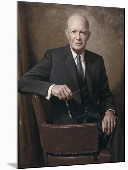 Former President Dwight Eisenhower-null-Mounted Photo