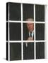 Former President Gerald Ford Peers out a Window-null-Stretched Canvas