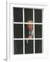 Former President Gerald Ford Peers out a Window-null-Framed Photographic Print