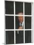 Former President Gerald Ford Peers out a Window-null-Mounted Photographic Print