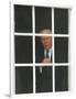 Former President Gerald Ford Peers out a Window-null-Framed Photographic Print