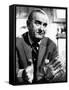 Former President Lyndon Johnson During an Interview Walter Cronkite-null-Framed Stretched Canvas