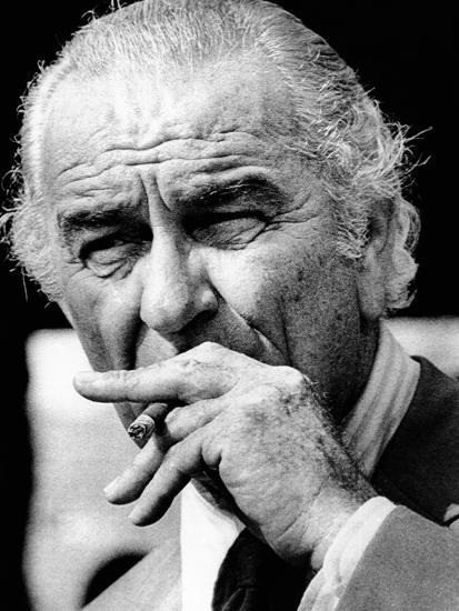 Former President Lyndon Johnson Resumed Smoking after He Left the Presidency Photo