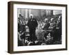 Former Prime Minister Winston Churchill Opening General Election Campaign at Leeds-null-Framed Photo