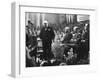 Former Prime Minister Winston Churchill Opening General Election Campaign at Leeds-null-Framed Photo