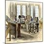 Former Slaves Learning Printing at Hampton Institute in Virginia, 1870s-null-Mounted Giclee Print