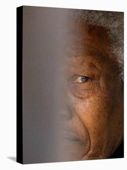 Former South African President Nelson Mandela-null-Stretched Canvas