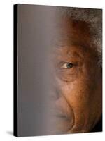 Former South African President Nelson Mandela-null-Stretched Canvas