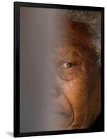 Former South African President Nelson Mandela-null-Framed Photographic Print