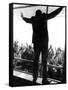 Former Vice President Richard Nixon in His Uniquely Styled Victory Posture-null-Framed Stretched Canvas