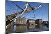 Former Warehouses, Gloucester Quays, Gloucester, Gloucestershire, England, United Kingdom, Europe-Stuart Black-Mounted Photographic Print