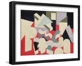 Formes, 1921-22 (Oil & Pencil on Canvas)-Patrick Henry Bruce-Framed Giclee Print