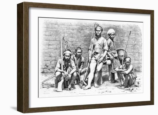 Formosan People and Costumes, 1895-A Bertrand-Framed Giclee Print