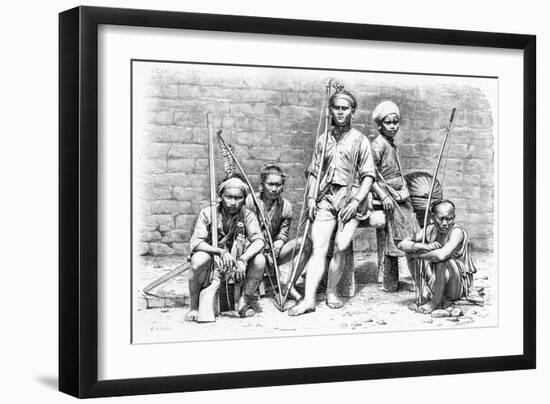 Formosan People and Costumes, 1895-A Bertrand-Framed Giclee Print