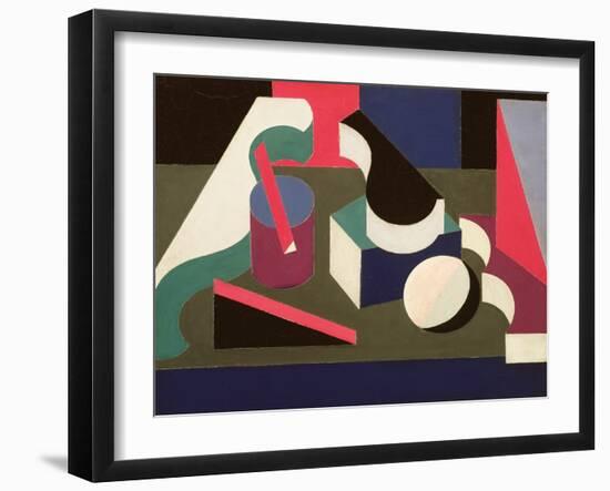 Forms, 1918-19 (Oil & Graphite on Canvas)-Patrick Henry Bruce-Framed Giclee Print