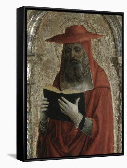 Fornari Polyptych-Detail of Saint Jerome-Vincenzo Foppa-Framed Stretched Canvas