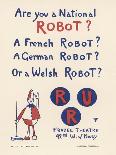 Poster for a New York Production of Capeks Play Rossums Universal Robots-Fornaro-Art Print