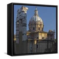 Foro Di Cesare, Forum Romanum, Corinth Broad Columns, Church Santi Luca E Martina, Rome-Rainer Mirau-Framed Stretched Canvas