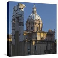 Foro Di Cesare, Forum Romanum, Corinth Broad Columns, Church Santi Luca E Martina, Rome-Rainer Mirau-Stretched Canvas