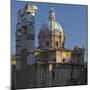 Foro Di Cesare, Forum Romanum, Corinth Broad Columns, Church Santi Luca E Martina, Rome-Rainer Mirau-Mounted Photographic Print