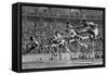 Forrest Towns, American Olympic Champion in the 110 Metres Hurdles, 1936-null-Framed Stretched Canvas