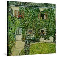 Forsthaus in Weissenbach am Attersee - Forestry house in Weissenbach on Attersee-Lake,1912-Gustav Klimt-Stretched Canvas