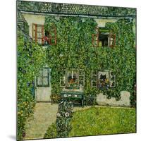 Forsthaus in Weissenbach am Attersee - Forestry house in Weissenbach on Attersee-Lake,1912-Gustav Klimt-Mounted Giclee Print