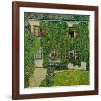 Forsthaus in Weissenbach am Attersee - Forestry house in Weissenbach on Attersee-Lake,1912-Gustav Klimt-Framed Giclee Print