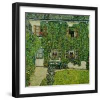 Forsthaus in Weissenbach am Attersee - Forestry house in Weissenbach on Attersee-Lake,1912-Gustav Klimt-Framed Giclee Print