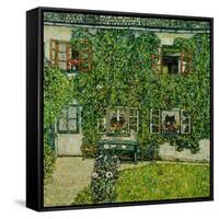 Forsthaus in Weissenbach Am Attersee-Gustav Klimt-Framed Stretched Canvas