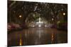 Forsyth Park Fountain with Spring Azaleas, Savannah, Georgia, USA-Joanne Wells-Mounted Photographic Print