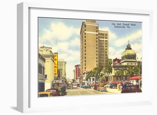 Forsyth Street, Jacksonville, Florida-null-Framed Art Print