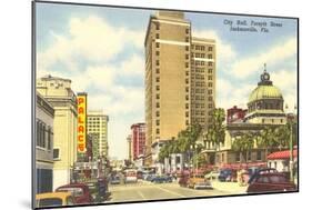 Forsyth Street, Jacksonville, Florida-null-Mounted Art Print