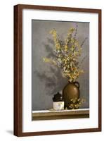 Forsythia-Ray Hendershot-Framed Art Print