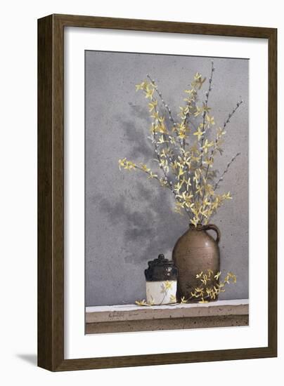 Forsythia-Ray Hendershot-Framed Giclee Print