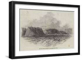Fort and Town of Chagres, New Granada, Destroyed by Fire-null-Framed Giclee Print