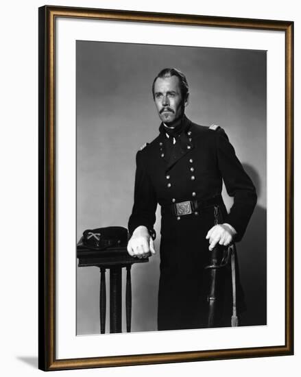 FORT APACHE, 1948 directed by JOHN FORD Henry Fonda (b/w photo)-null-Framed Photo