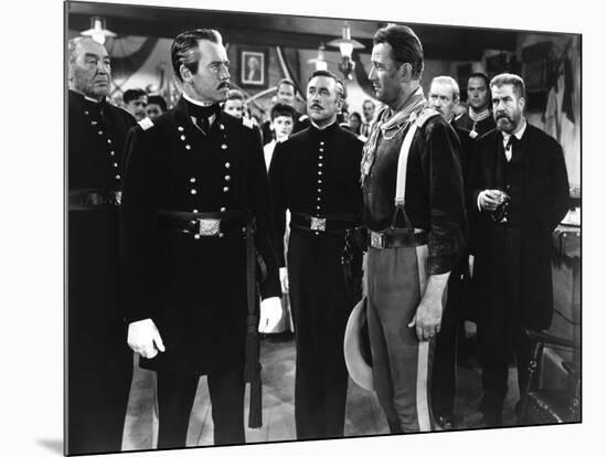 FORT APACHE, 1948 directed by JOHN FORD Henry Fonda, george O'Brien, John Wayne and Grant Withers (-null-Mounted Photo