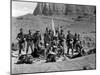 FORT APACHE, 1948 directed by JOHN FORD Henry Fonda, John Wayne and Victor McLaglen (b/w photo)-null-Mounted Photo