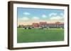 Fort Benning, Georgia, Exterior View of the 29th Infantry Barracks-Lantern Press-Framed Art Print