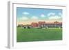 Fort Benning, Georgia, Exterior View of the 29th Infantry Barracks-Lantern Press-Framed Art Print