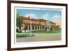 Fort Benning, Georgia, Exterior View of the Officers' Club, Infantry School-Lantern Press-Framed Premium Giclee Print