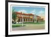 Fort Benning, Georgia, Exterior View of the Officers' Club, Infantry School-Lantern Press-Framed Premium Giclee Print