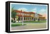 Fort Benning, Georgia, Exterior View of the Officers' Club, Infantry School-Lantern Press-Framed Stretched Canvas