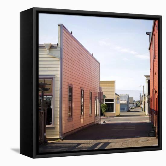 Fort Bragg Alleyway-Lance Kuehne-Framed Stretched Canvas