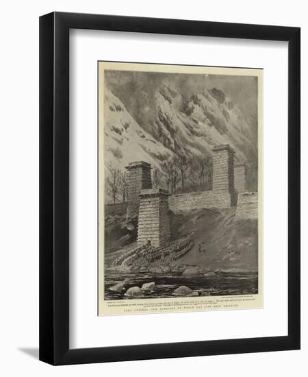 Fort Chitral, the Garrison of Which Has Just Been Relieved-Joseph Nash-Framed Giclee Print