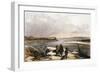 Fort Clark on the Missouri, February 1834-Karl Bodmer-Framed Giclee Print