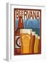 Fort Collins, Colorado - Beervana Vintage Sign-Lantern Press-Framed Art Print