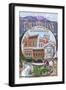 Fort Collins, Colorado Scenes-Lantern Press-Framed Art Print