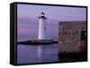 Fort Constitution, State Historic Site, Portsmouth Harbor Lighthouse, New Hampshire, USA-Jerry & Marcy Monkman-Framed Stretched Canvas